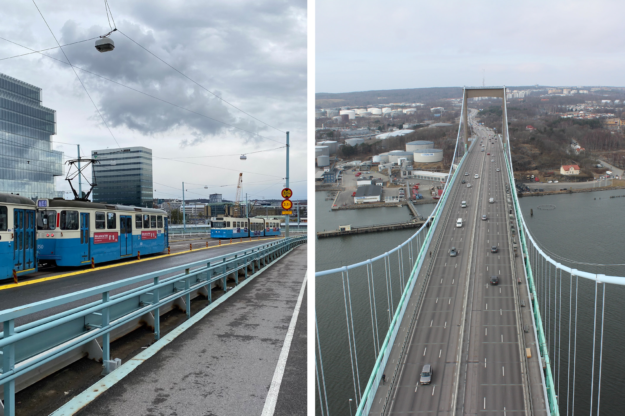 Två stora pågående trafikhändelser: fram till den 15 augusti går inga spårvagnar över Göta älv och två av sex körfält är avstängda på Älvsborgsbron fram till den 29 augusti.