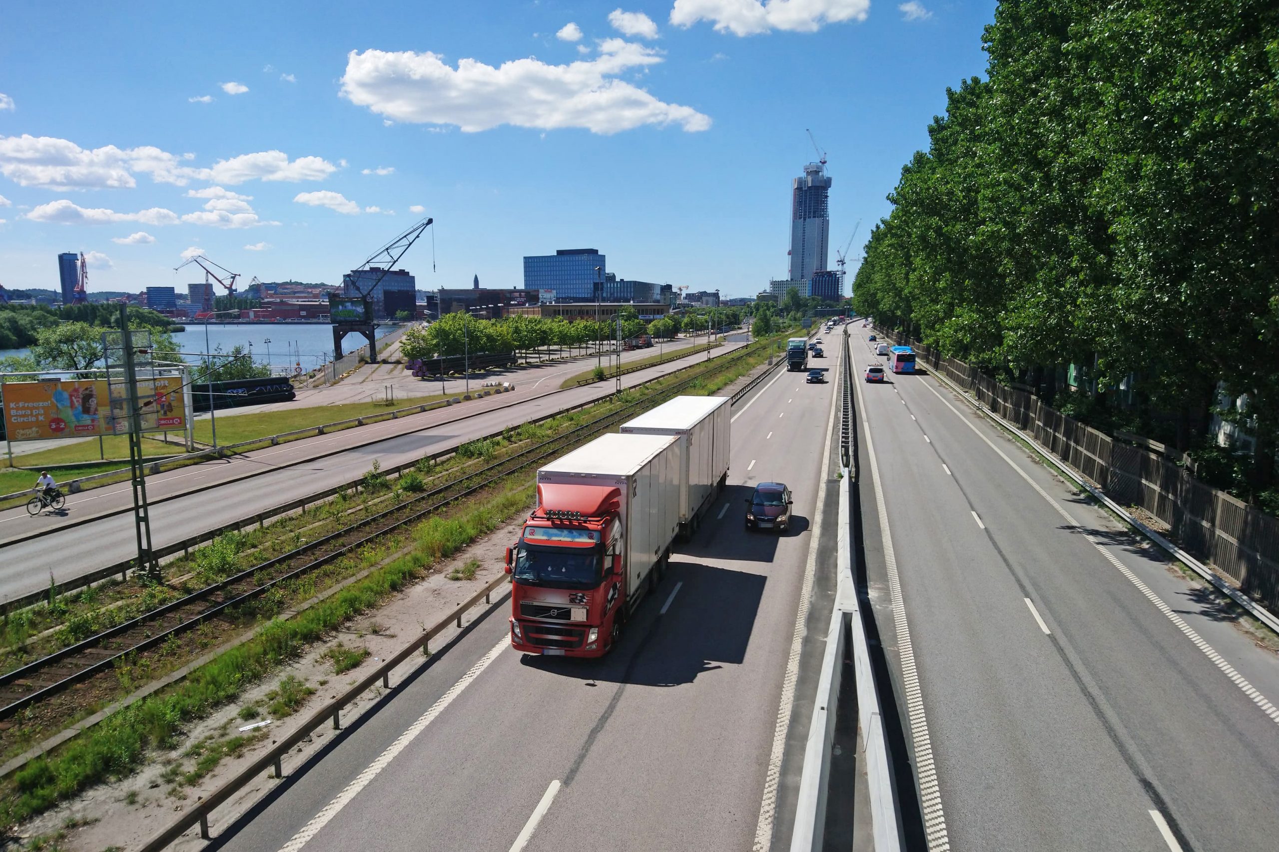 Växelvis trafik mellan Lindholmen och Frihamnen