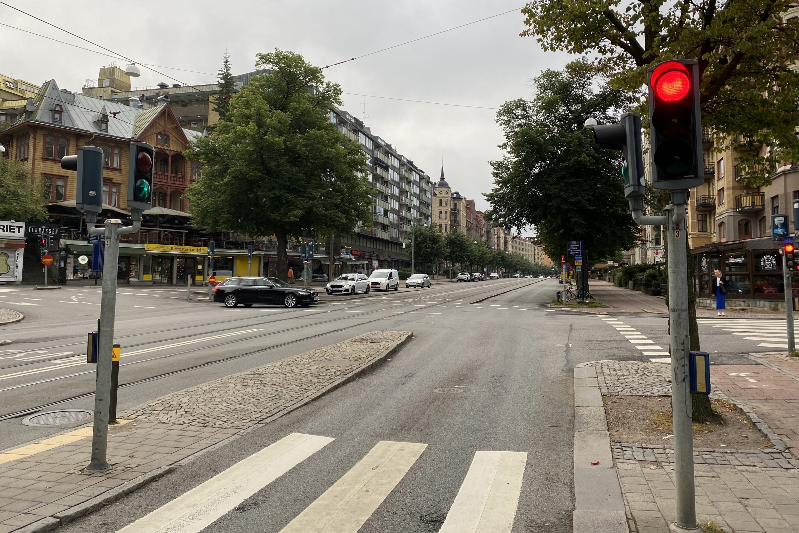 Växelvis trafik på Prinsgatan