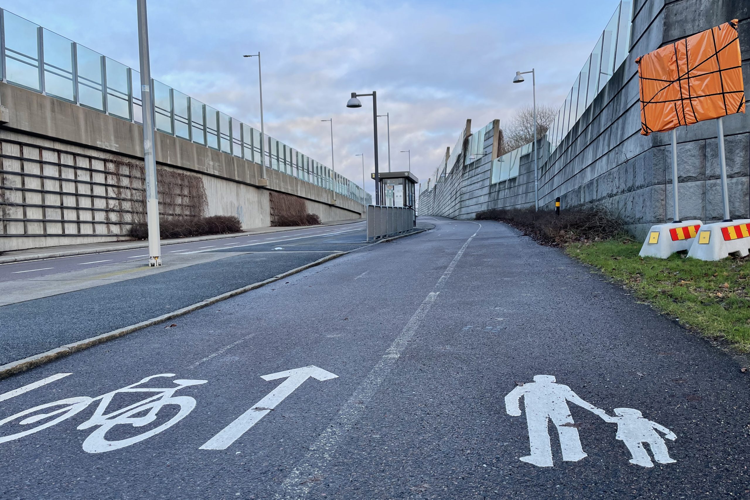 Gång- och cykelbanan vid Ånäsmotet har öppnat