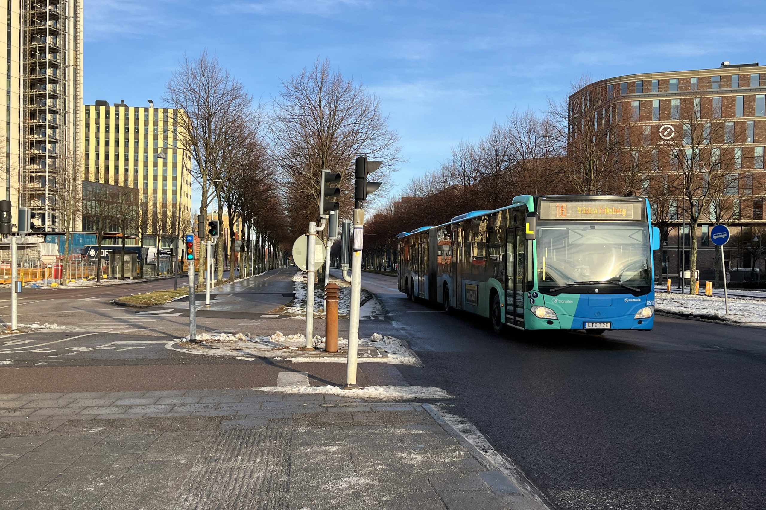 Stor påverkan på trafiken i Lindholmsallén