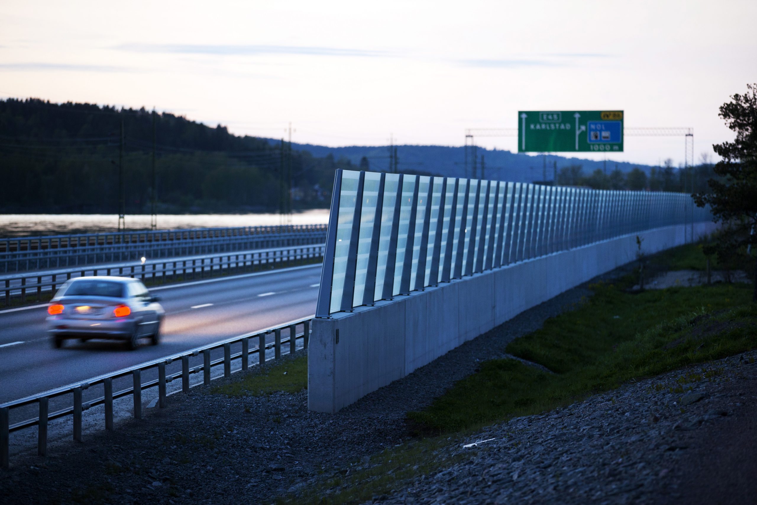 E45-trafiken leds om mellan Lödöse och Trollhättan