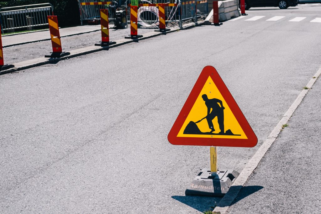 skylt vägarbete