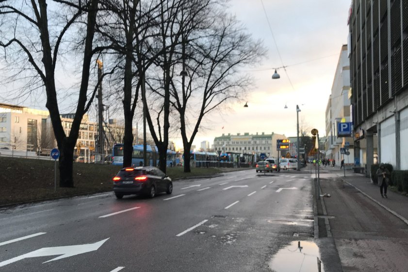 Nils Ericsonsgatan är stängd för genomfart från februari till juni 2021.